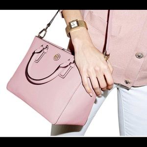 Tory Burch Robinson Pink Sachet Tote Shoulder Bag